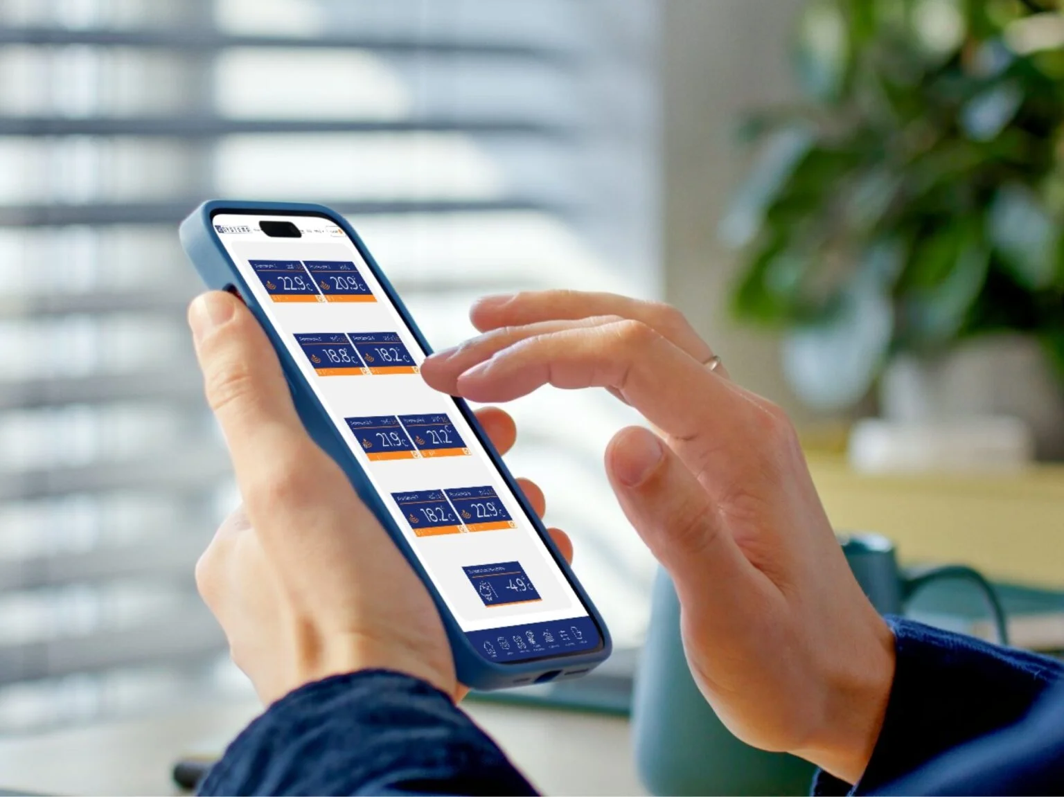 Consultarea informațiilor despre sistem pe telefon